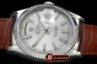 Replica Rolex DayDate Fluted Silver SS/LE Asian 2813