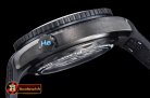 Omega Planet Ocean GMT Deep Black PVD/RU Blue JHF A2824 Mod