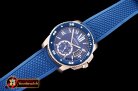 Cartier De Calibre Diver Bleu RG/RU Blue MY8205