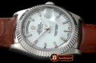 Replica Rolex DayDate Fluted White SS/LE Asian Eta 2836
