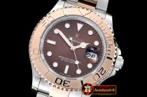 Rolex YachtMaster 116623 40mm 904L RG/SS Brown GMF A3135