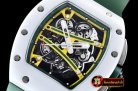 Replica Richard Mille RM061-01 Yohan Blake TZP White Cer Grn/Yll