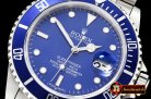 Rolex Submariner Ref.16610 SS/SS Blue BP A3135 Mod