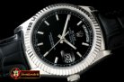 Replica Rolex DayDate Fluted Black SS/LE Asian Eta 2836