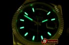 Replica Rolex DayDate Fluted Black SS/LE Asian Eta 2836