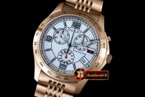 GU025 - G-Timeless Men Chronograph RG/RG White Swiss ETA Qtz