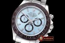 Rolex Daytona Cer bez SS/SS Ice Blue Noob A7750