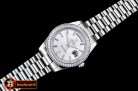 Replica Rolex Daydate 41mm SS/SS Pre Silver Wht Stk Diam Asia 32