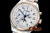 Longines Master Complications Auto RG/SS Wht GSF Asia 7750