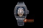 Richard Mille RM052 Skeleton Skull Black CER/RU Rose Gold Custom