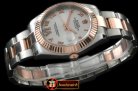 Best Replica Rolex Datejust II SS/RG Oyster Fluted White Roman A