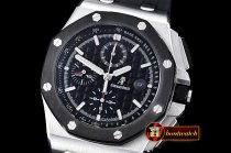 AP0375D - AP Royal Oak Chrono SS/RU Black JHF A3126 Secs@9