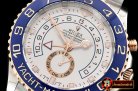 Rolex YachtMaster 116681 Blue RG/SS White BP Asia 7750 Mod
