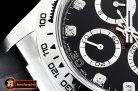 Rolex Daytona 116509 SS/RU Blk/Diams OMF A4130 Mod