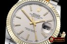 Rolex Datejust II DJ2 41mm Jub Flt Wrap 904L YG/SS L Grey Stk GMF A2836