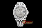 Rolex Datejust II DJ2 41mm Jub Flt SS/SS Grey Roman BP A3235 Mod