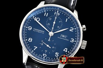 IWC Portuguese Chrono "150 Years" SS/LE Blue YLF A7750