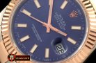 R2DJ0188H - SS/RG Oyster Fluted Blue Sticks Asian Eta 2836-2