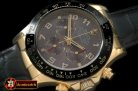 Replica Rolex Daytona 116528 YG/LE Grey Num A-7750 Sec@6 28800