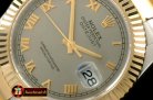 R2DJ0190F - SS/YG Oyster Fluted Grey Roman Asian Eta 2836-2