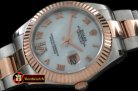 Best Replica Rolex Datejust II SS/RG Oyster Fluted M-White Roman