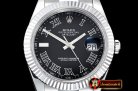 Rolex Datejust II DJ2 41mm Oyt Flt SS/SS Black Roman BP Asia 2813