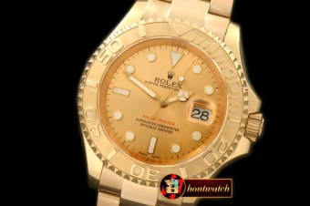 Best Replica Rolex Yachtmaster Men FG Gold Asia 2813 25J 28800