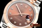 Rolex Datejust II 41mm Jub Smt Wrap RG/SS Brown Diam BP Swiss 2836