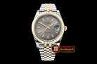 Rolex Datejust DJ2 41mm Jub Flt Wrap YG/SS D Grey Stk BP Asia 2836