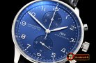 IWC0388 - Portuguese Chrono SS/LE Blue/Blue ZF V2 A79350 Mod