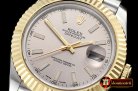 Rolex Datejust II DJ2 41mm Jub Flt YG/SS L.Grey Stick BP Swiss 2