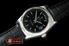 Replica Rolex DayDate Fluted Black SS/LE Asian 2813