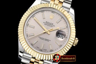 Rolex Datejust II DJ2 41mm Jub Flt YG/SS L.Grey Stick BP Swiss 2