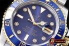 Rolex Submariner 116613 Diam YG/SS Blue BP V2 SP Asia 3135