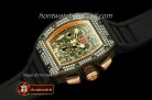 RM035 - Carbon/Rose Gold Flyback PVD/RU Asian 7750 28800