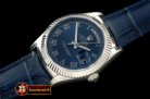 Replica Rolex DayDate Fluted Blue Roman SS/LE Asian 2813