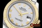 Rolex Datejust II DJ2 41mm Jub Flt YG/SS White Roman BP A3235 Mo