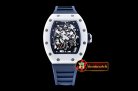 Replica Richard Mille RM055 White Bubba Watson White Cer Blue CE