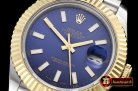 Rolex Datejust II DJ2 41mm Jub Flt YG/SS Blue Stk BP A3235 Mod