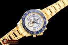 Rolex YachtMaster 116688 Blue YG/YG White JF Asia 7750 Mod