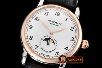 Montblanc Star Legacy MoonPhase 42mm RG/SS/LE White MY9015 Mod