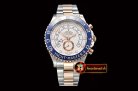 Rolex YachtMaster 116681 Blue RG/SS White BP Asia 7750 Mod