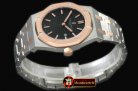 AP0305C - Royal Oak Ladies SS/RG Black S-Qtz