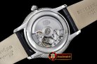 JAQUET DROZ Grande Secs Diams SS/LE White MOP ST 8003