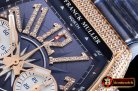 Franck Muller Vanguard Chronograph 44mm Diams RG/LE/RU Blue Asia 7750