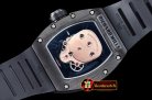 Richard Mille RM052 Skeleton Skull Black CER/RU Rose Gold Custom