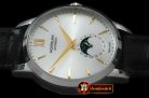 MB057C - Star Calendar Moonphase SS/LE White M-9105