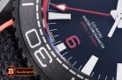 Omega Planet Ocean GMT Deep Black PVD/RU Red JHF A2824 Mod
