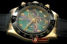 Replica Rolex Daytona 116528 YG/LE M-Green Diam A-7750 Sec@6