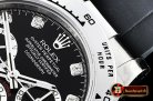 Rolex Daytona 116509 SS/RU Blk/Diams OMF A4130 Mod